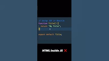 What is JSX? #javascript #reactjs #webdevelopment