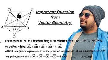 ABCD is a parallelogram, and G is the point of intersection of its diagonals. Then, prove that: