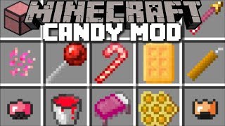 Minecraft CANDY MOD / GET A SUGAR RUSH AS YOU FIND NEW CANDY TO EAT!! Minecraft