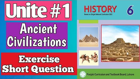 Class 6th History Chapter#1 Exercise Short Question|6 class History New Book 2023-24#6thclasshistory