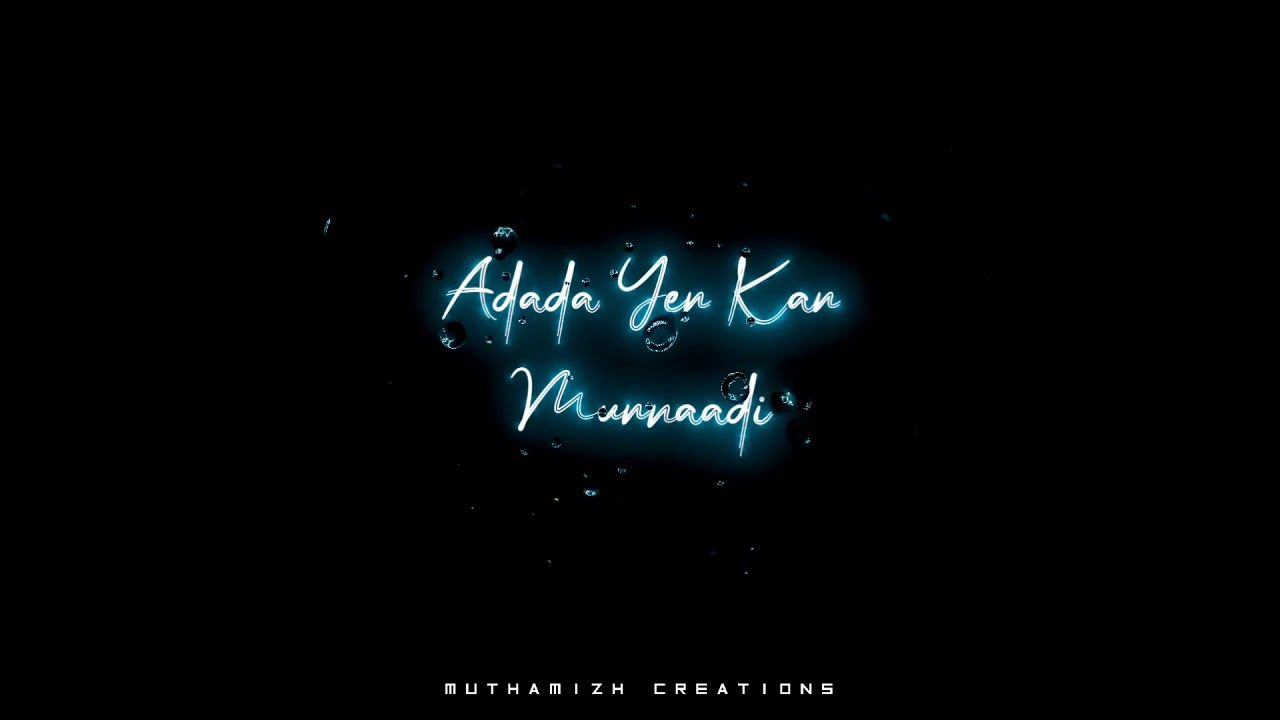 Kanmoodi🥰thirakkum pothu🤩kadavul ethirae😘 Album Cover 🎶 black screen status