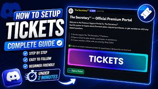 How to Setup a Ticket System in Discord! in 2026 | Under 2 mins