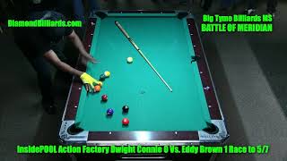 The Battle Of Meridian 9 Ball Eddy Brown VS Dwight Connie  Big Tyme Billiards MS