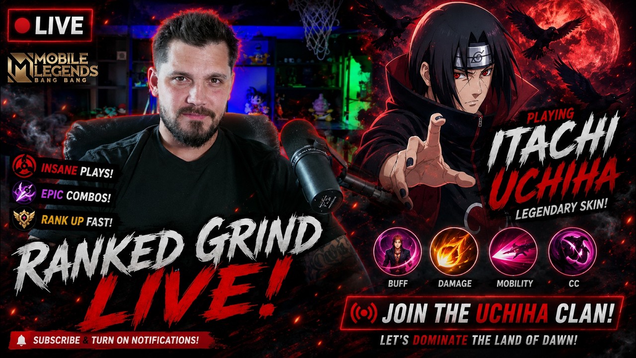 Itachi Uchiha in mobile legends! Best combo rotation for MAX DPS!