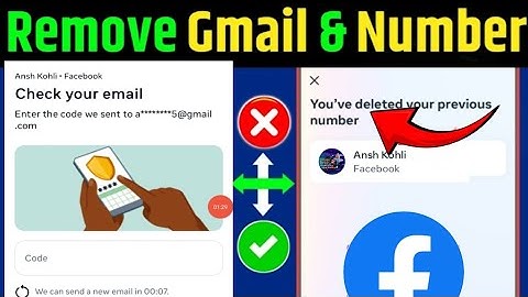 How to Remove Gmail from Facebook | Check your email problem | Email remove problem Solution