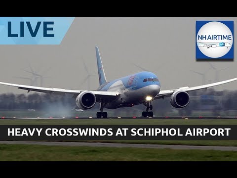 LIVESTREAM: STORM AT SCHIPHOL AIRPORT - YouTube