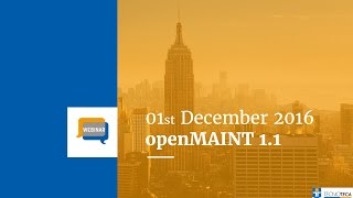 openMAINT 1.1 new feature - Webinar