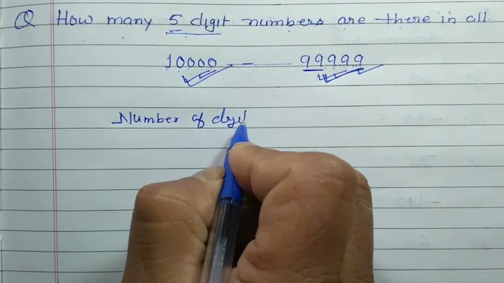 How many 5 digit numbers are there in all