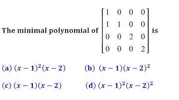 eigenvalue block matrix minimal polynomial algebraic geometric multiplicity gate 2003 linear algebra