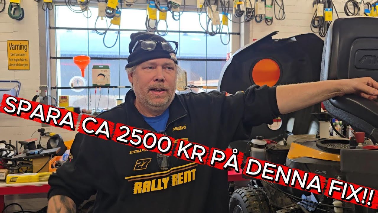 SPARA ca 2500 Kr PÅ DENNA Fix! Service Stiga Park 500W, uppfällning av aggregat