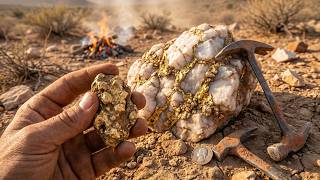 Así es como luce realmente el mineral de oro auténtico