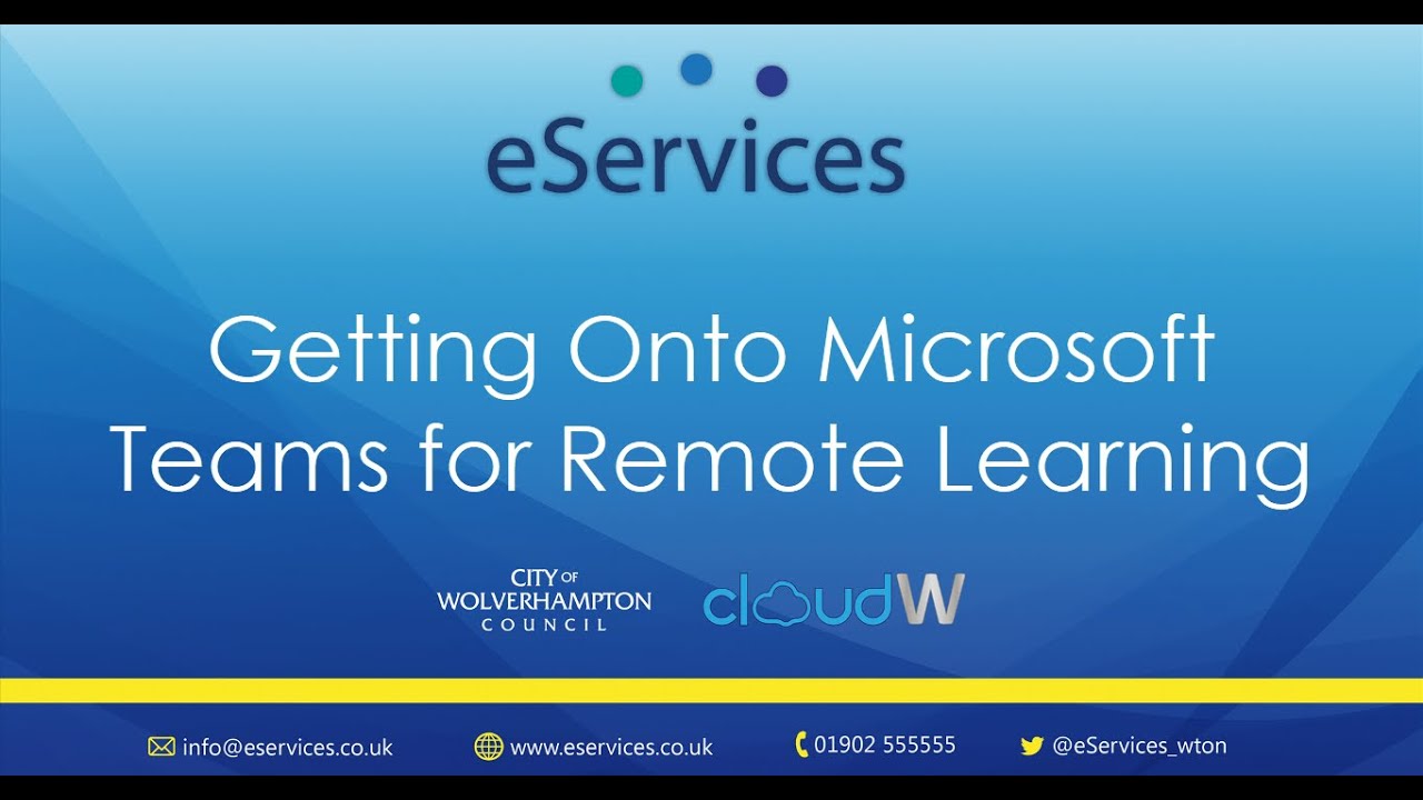 Getting Onto Microsoft Teams For Remote Learning - YouTube