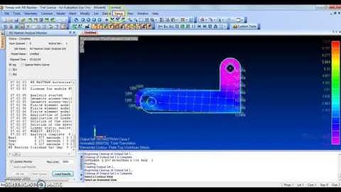 structural analysis of a L Bracket by  using femap software with audio