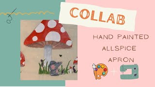 The Allspice Apron Collab #apron #sewingprocess #mixedmedia
