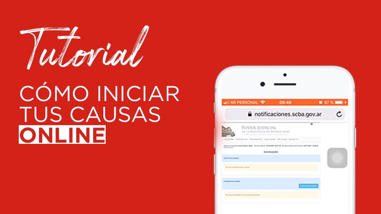 Cómo iniciar causas desde el portal de Notificaciones Electrónicas de la SCBA