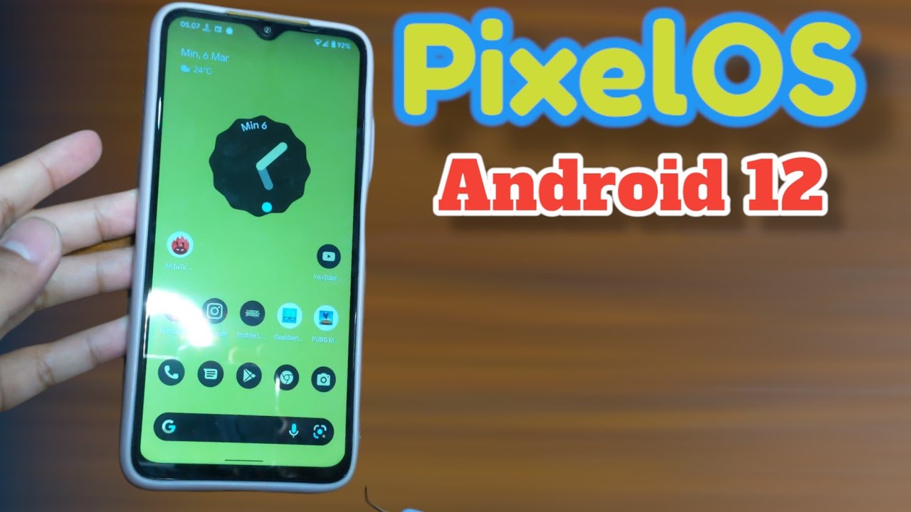 PixelOS (Twelve) | UnOfficial - Android 12 - Poco M3/Redmi 9T - YouTube