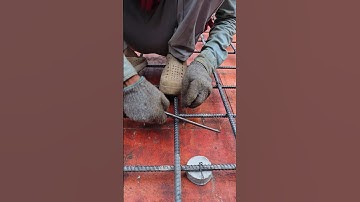 Ties bottom slab rebar #shorts #construction #building #civilengineering