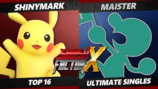 Smash Factor X - ShinyMark (Pikachu) Vs. Maister (Game & Watch) Smash Ultimate - SSBU