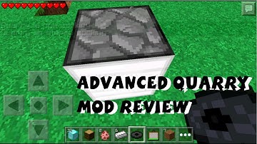 Minecraft Pocket Edition Advanced Quarry Mod Review