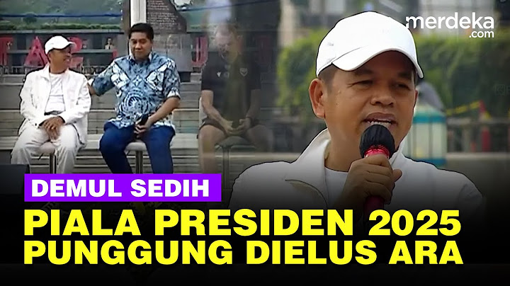 Final Piala Presiden 2025! Dedi Mulyadi Ngaku Sedih dan Singgung Prabowo, Punggung Dielus Maruarar