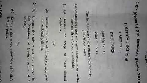 #Tripura University 5th Semester Question paper