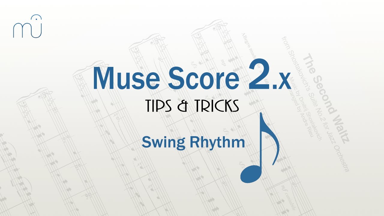 How to make musescore swing