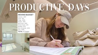 a *PRODUCTIVE* week  apartment hunting (i found the one!), budgeting + studying korean