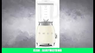 Smeg, Blf03Creu, 1,5 L Standmixer, 4 -Geschwindigkeitsstufen, 4 Automikprogramme, Abnehmbare