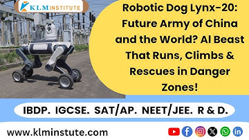 Lynx-20 Robotic Dog by DEEP Robotics | Al Rescue Robot with Military & Industrial Future
