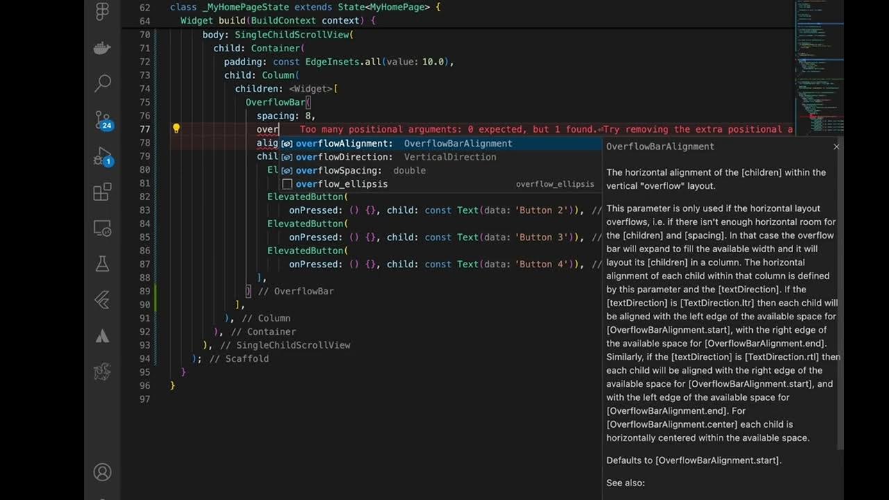 Mengatasi Overflow dengan OverflowBar⁉️ - YouTube