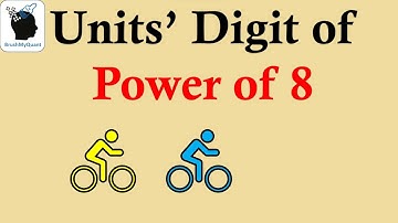 Units digit of Power of 8 using Remainders! | BrushMyQuant #unitsdigit #shortcuts