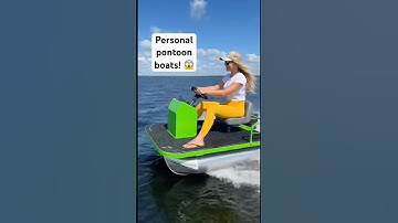 These one person pontoon boats look absolutely awesome! 😱😱