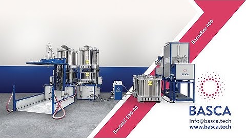 BascaLC S30-40 with Double Solvent Circuit + BascaRec S400 | Full Washing & Solvent Recovery System