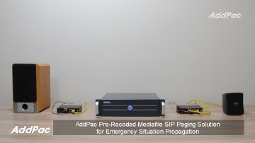 AddPac Media file SIP Paging Solution for Emergency Situation Propagation(긴급상황전파위한 미디어파일 SIP그룹방송솔루션)