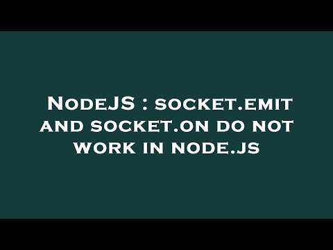 NodeJS : socket.emit and socket.on do not work in node.js