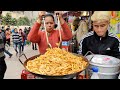 Hardworking Aunty Selling Pasta on Street | Desi Style Pasta | Indian Street Food
