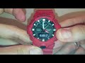 Casio G-Shock GA-800 manual 5535 to set time - YouTube