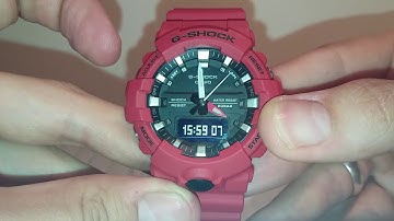 Casio G-Shock GA-800 manual 5535 to set time