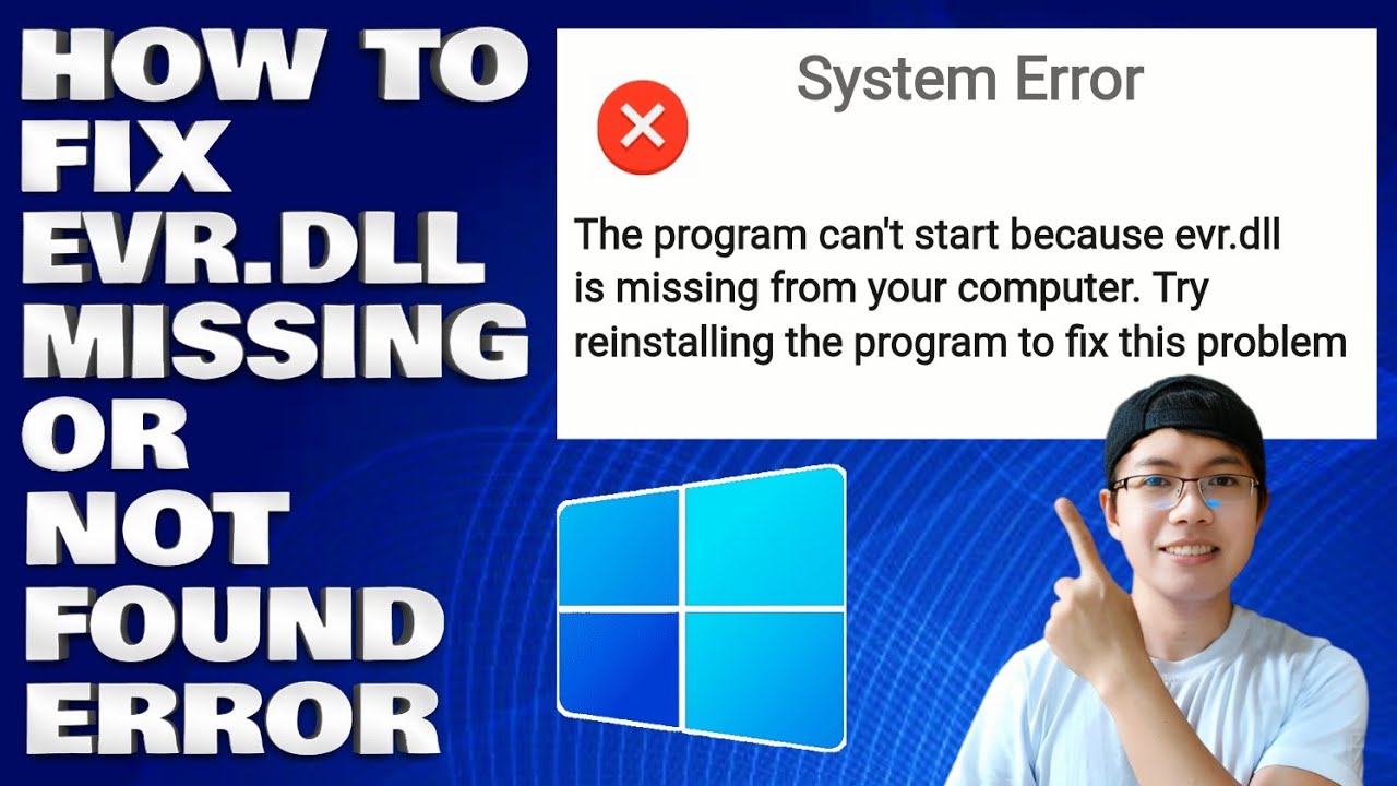How To Fix Evr.dll Missing or Not Found in Windows 10