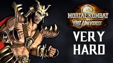 Mortal Kombat Vs. DC Universe - Shao Kahn Arcade Mode (VERY HARD) NO MATCHES LOST
