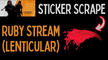 Ruby Stream Lenticular  Counter Strike Sticker Scrape #csgo #cs2 #cs2skins