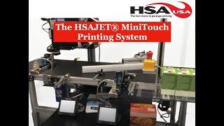 The HSAJET® MiniTouch Printer on a Bump Conveyor System Printing on Food Cartons