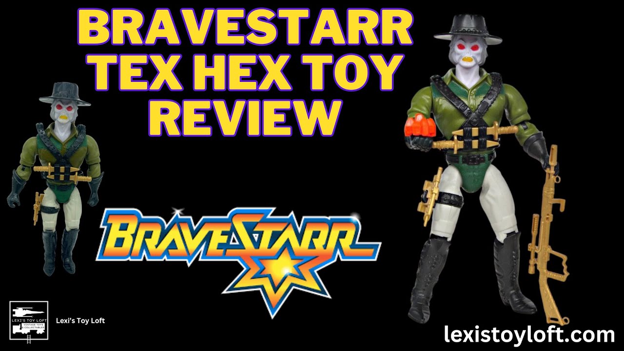 Bravestarr Tex-Hex toy review, the main villain from the classic cartoon! 
