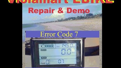 Violamart EBIKE 3000wat Code 7 SW900 Haul Sensor Failure¬ Repair & Demo