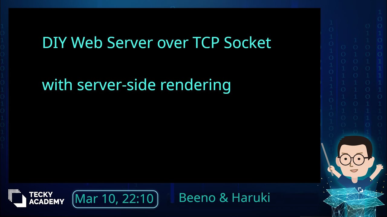 【Tecky Live】DIY Web Server from TCP Socket with SSR - YouTube