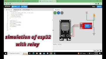 simulation of esp32 controlling with relay | Simulation of esp32 with relay in wokwi