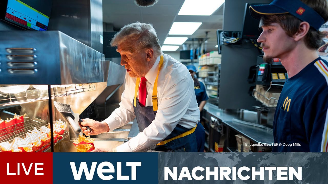US-WAHL 2024: Trump macht Pommes-Wahlkampf bei McDonald's - Fiese ...