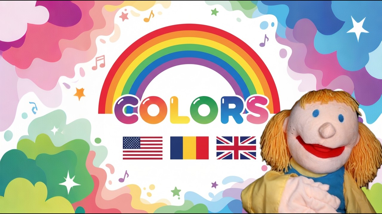 Învață CULORILE în Engleză cu Miss Yellow 🌈 Română - Engleză pentru Copii