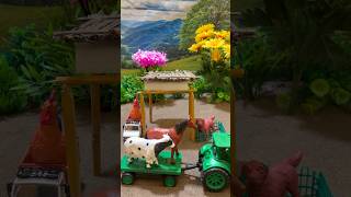 Diy Mini Tractor Video | Making Mini Diy Cowshed | Science Project | #shorts #ytshorts