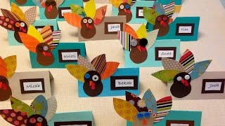 How to Make Thanksgiving Turkey Place Cards